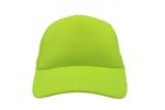 Gorra trucker de malla, color neón amarillo, ajustable.