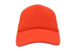 Gorra trucker de malla, color neón naranja, ajustable.