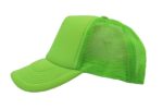Gorra trucker de malla, color neón verde, ajustable.