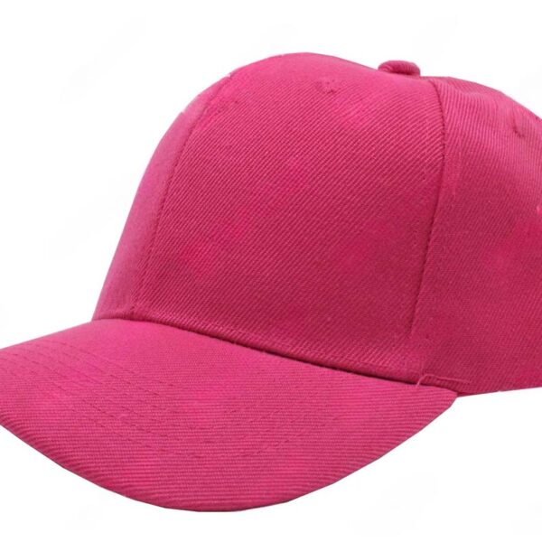 Gorra acrílico, color fucsia, ajustable.