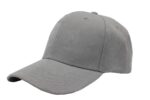 Gorra acrílico, color gris claro, ajustable.