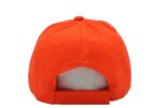 Gorra acrílico, color naranja neon, ajustable.