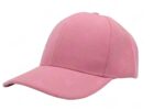 Gorra acrílico, color rosa, ajustable.