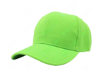 Gorra acrílico, color verde, ajustable.