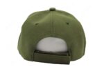 Gorra acrílico, color verde militar, ajustable.