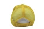 Gorra trucker de malla, color amarillo, ajustable.