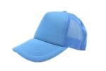 Gorra trucker de malla, color azul cielo, ajustable.