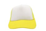 Gorra trucker de malla, color amarillo, ajustable.