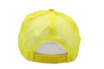 Gorra trucker de malla, color amarillo, ajustable.