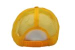 Gorra trucker de malla, color amarillo oro, ajustable.