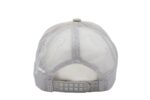 Gorra trucker de malla, color blanco/gris claro, ajustable.
