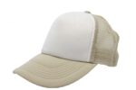 Gorra trucker de malla, color kakhi, ajustable.