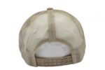 Gorra trucker de malla, color kakhi, ajustable.