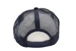 Gorra trucker de malla, color blanco/azul marino, ajustable.