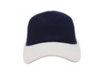 Gorra trucker de malla, color marino/blanco, ajustable.