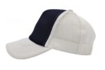 Gorra trucker de malla, color marino/blanco, ajustable.