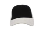 Gorra trucker de malla, color negro/blanco, ajustable.
