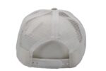 Gorra trucker de malla, color negro/blanco, ajustable.