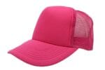 Gorra trucker de malla, color rosa mexicano, ajustable.