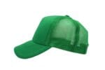 Gorra trucker de malla, color verde bandera, ajustable.
