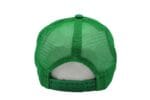 Gorra trucker de malla, color verde bandera, ajustable.