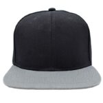 Gorra acrílico plana, ajustable.