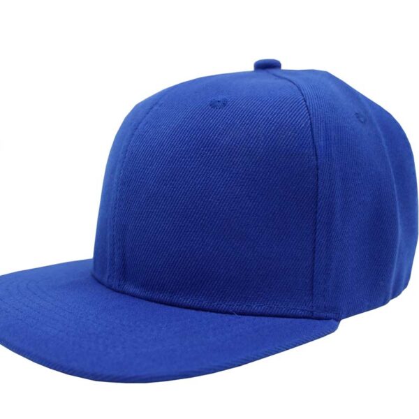 Gorra acrílico plana, ajustable.