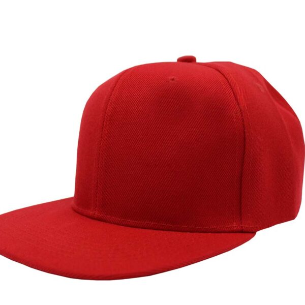 Gorra acrílico plana, ajustable.