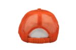 Gorra trucker de malla, color naranja, ajustable.