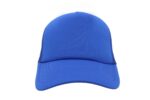 Gorra trucker de malla, color azul rey, ajustable.