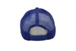 Gorra trucker de malla, color azul rey, ajustable.