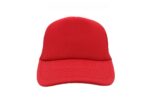 Gorra trucker de malla, color rojo, ajustable.
