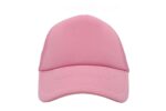 Gorra trucker de malla, color rosa, ajustable.